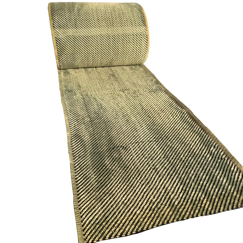 KARBXON (1 ft -25 ft Rolls) - 4 in - Carbon Fiber Fabric - Yellow - 3K - 240g/meter - Twill Weave - Advanced Fiber Cloth Fabric - Rolled 4” Wide Hemmed Fabric for Repair, Drones, RC & DIY Projects - Image 4